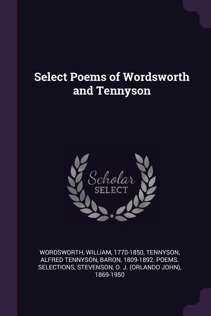 Produktbild: Select Poems of Wordsworth and Tennyson
