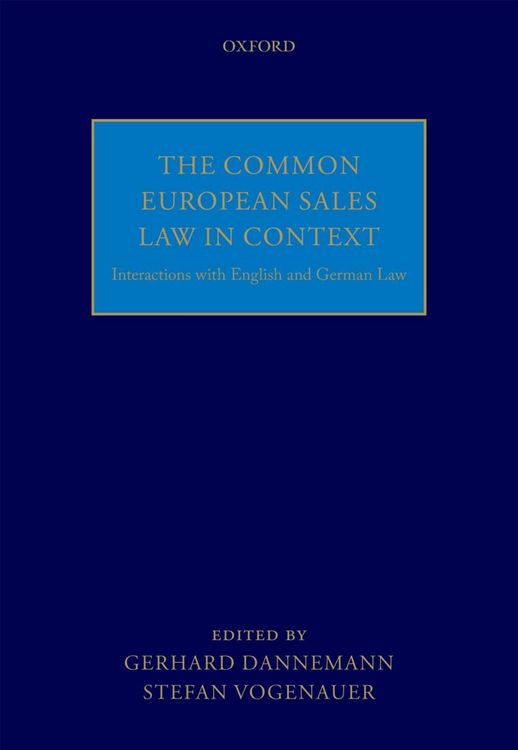 Produktbild: The Common European Sales Law in Context