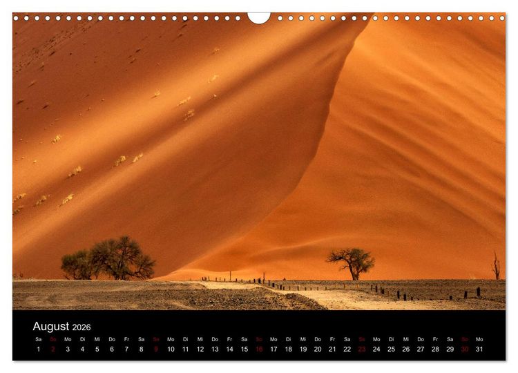 Produktbild: Das Licht Namibias (Wandkalender 2026 DIN A3 quer), CALVENDO Monatskalender