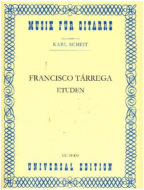 Produktbild: T&aacute;rrega, F: Etuden