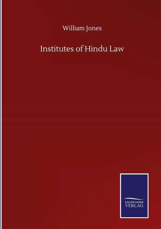 Produktbild: Institutes of Hindu Law