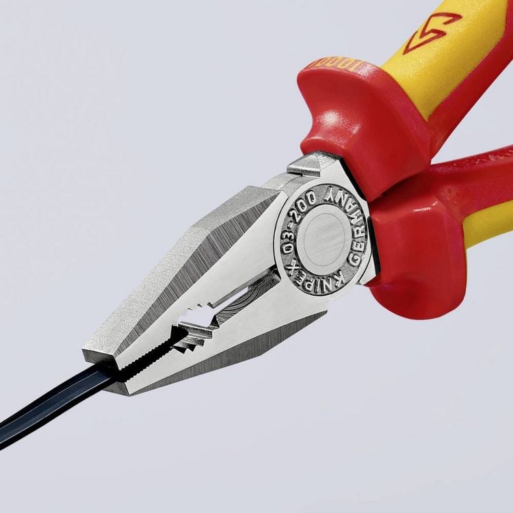 Produktbild: Knipex 03 06 200 VDE Kombizange 200mm DIN ISO 5746, DIN EN 60900