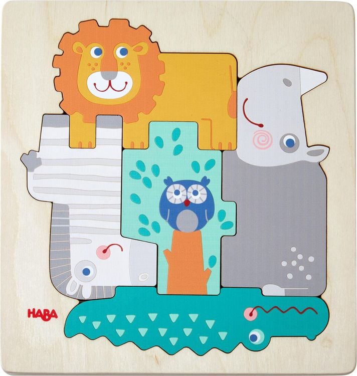 Bild vom Artikel HABA - Holzpuzzle Tierisch wild, 5 Teile vom Autor 