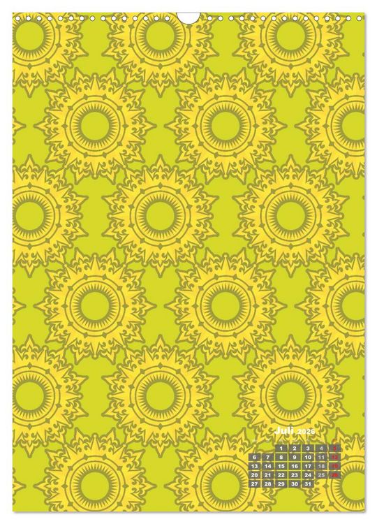 Produktbild: Tapetendesigns &ndash; Strukturen, Muster und Bastelvorlagen (Wandkalender 2026 DIN A3 hoch), CALVENDO Monatskalender
