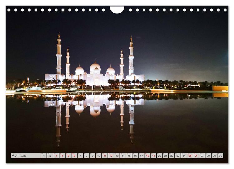 Produktbild: Orient - Manama, Abu Dhabi, Dubai, Maskat (Wandkalender 2026 DIN A4 quer), CALVENDO Monatskalender