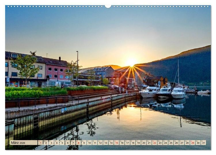 Produktbild: K&ouml;nigsroute Norwegens (hochwertiger Premium Wandkalender 2026 DIN A2 quer), Kunstdruck in Hochglanz