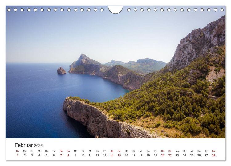 Produktbild: Spanien - Ein wundervolles Land mit viel Sonnenschein. (Wandkalender 2026 DIN A4 quer), CALVENDO Monatskalender