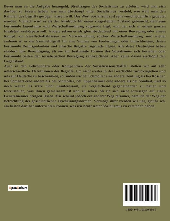 Produktbild: Der Sozialismus Einst und Jetzt