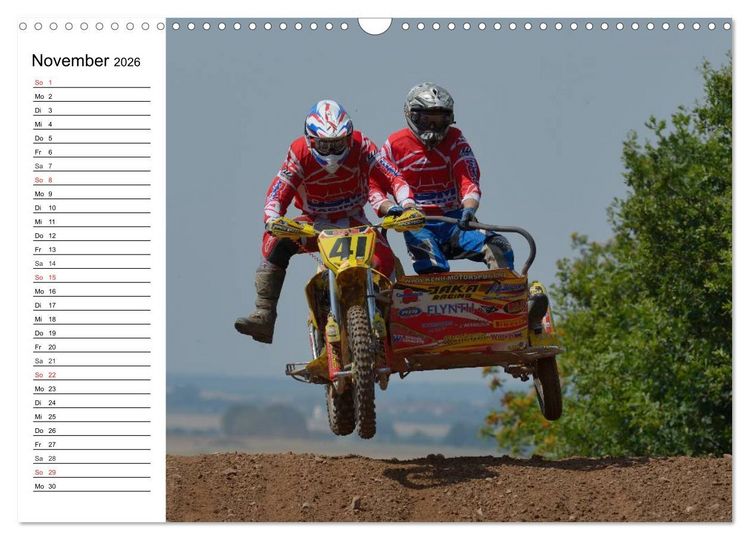Produktbild: Motocross - Terminplaner (Wandkalender 2026 DIN A3 quer), CALVENDO Monatskalender