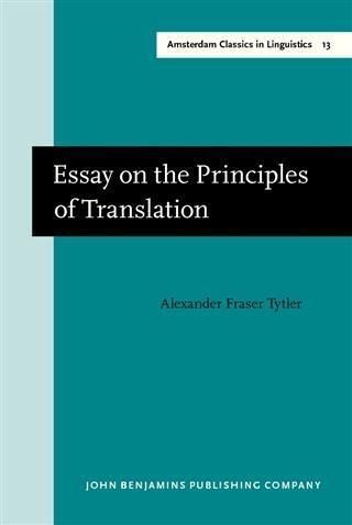Produktbild: Essay on the Principles of Translation (3rd rev. ed., 1813)