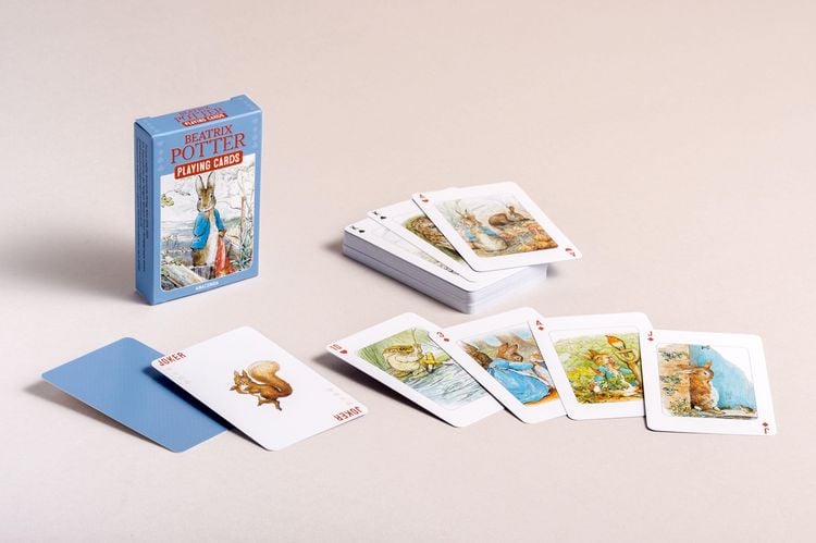 Produktbild: Kartenspiel Beatrix Potter. 54 Spielkarten mit 53 Motiven von Peter Hase und seinen Freunden