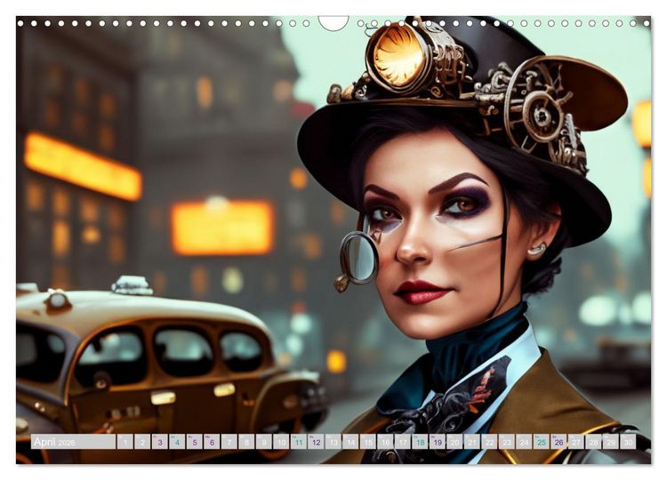 Produktbild: Starke Frauen - Steampunk Lebenswelten (Wandkalender 2026 DIN A3 quer), CALVENDO Monatskalender