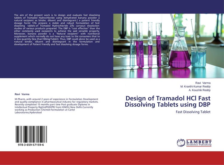 Produktbild: Design of Tramadol HCl Fast Dissolving Tablets using DBP