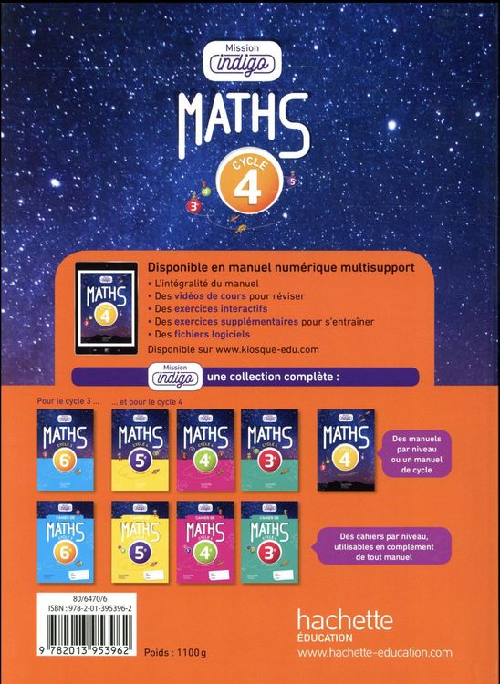 Produktbild: Maths 3e, cycle 4 : programme 2016 : nouveau brevet