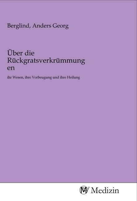 Produktbild: &Uuml;ber die R&uuml;ckgratsverkr&uuml;mmungen