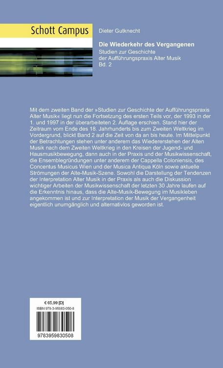 Produktbild: Die Wiederkehr des Vergangenen