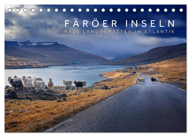 Produktbild: F&auml;r&ouml;er Inseln - Raue Landschaften im Atlantik (Tischkalender 2026 DIN A5 quer), CALVENDO Monatskalender