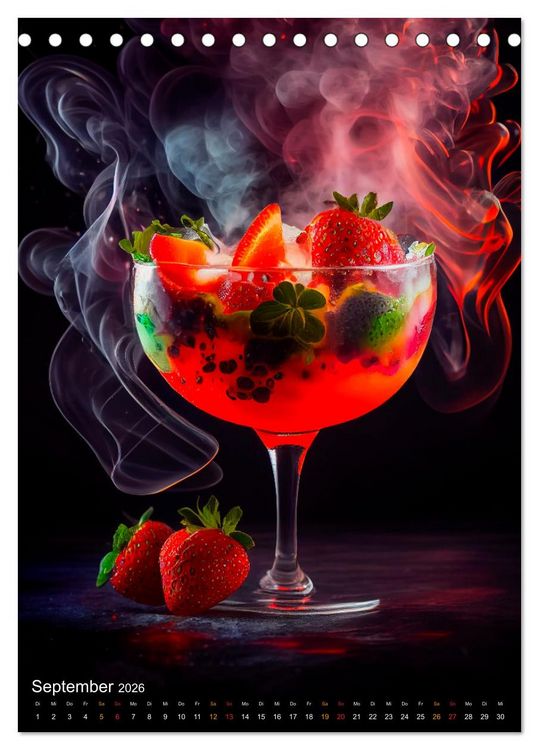 Produktbild: Cocktails - Bew&auml;hrter Genuss neu interpretiert (Tischkalender 2026 DIN A5 hoch), CALVENDO Monatskalender