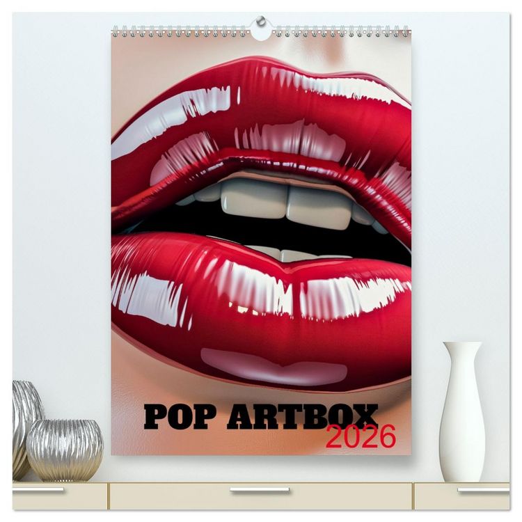 Produktbild: Pop Artbox (hochwertiger Premium Wandkalender 2026 DIN A2 hoch), Kunstdruck in Hochglanz