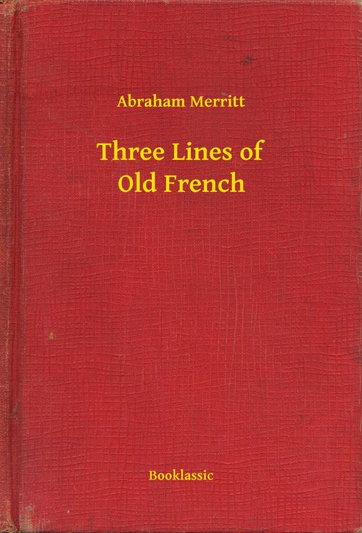 Produktbild: Three Lines of Old French