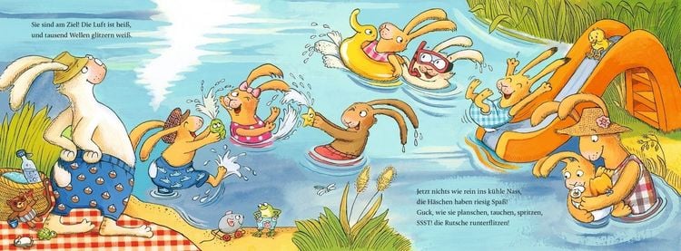 Produktbild: Wenn sieben kleine Badehasen quietschfidel ans Wasser rasen