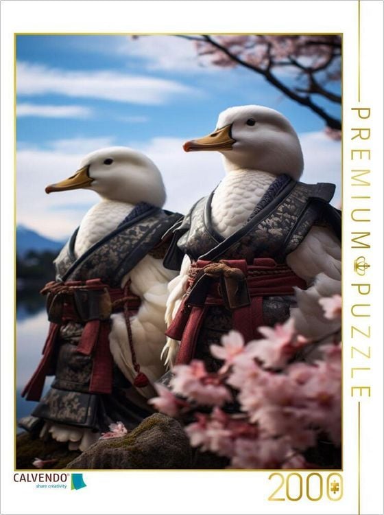 Produktbild: CALVENDO Puzzle Samurai des Himmels: Samurai V&ouml;gel in Japan | 2000 Teile Lege-Gr&ouml;&szlig;e 90x67cm Foto-Puzzle f&uuml;r gl&uuml;ckliche Stunden