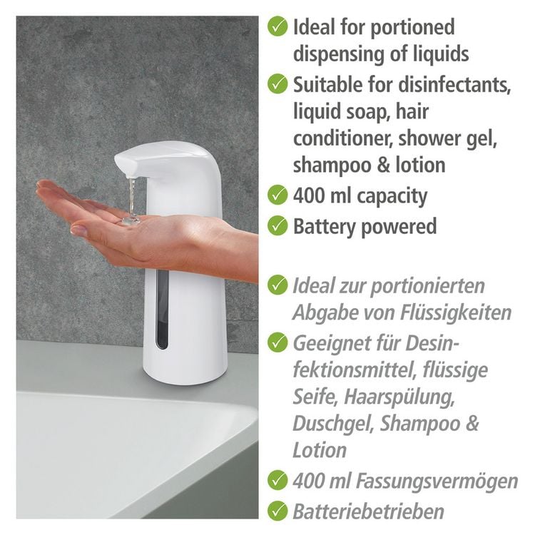 Produktbild: Sensor Desinfektionsmittel- und Seifenspender Mod. Larino, automatischer Infrarot Spender