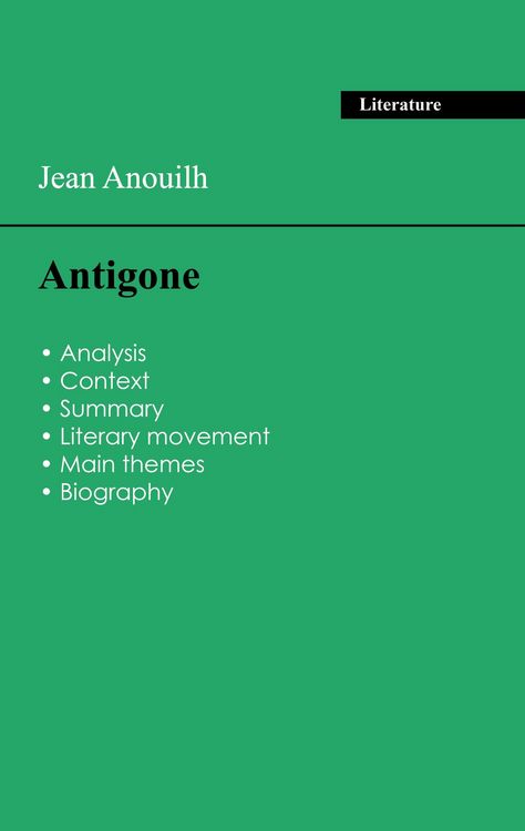 Produktbild: Succeed all your 2026 exams: Analysis of the play of Jean Anouilh's Antigone