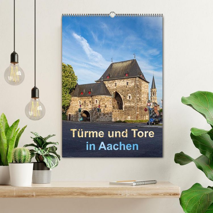 Produktbild: T&uuml;rme und Tore in Aachen (Wandkalender 2026 DIN A2 hoch), CALVENDO Monatskalender