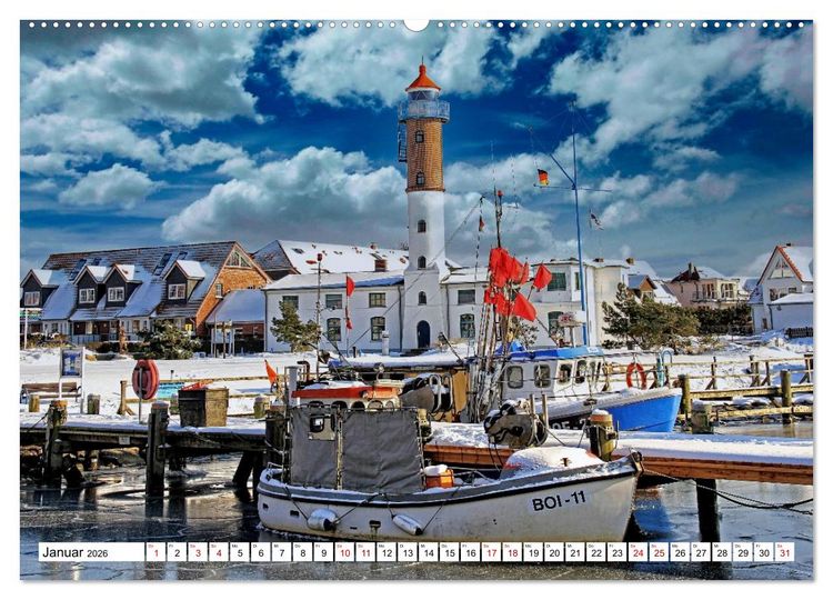 Produktbild: Ostseeinsel Poel - K&uuml;stenimpressionen (Wandkalender 2026 DIN A2 quer), CALVENDO Monatskalender