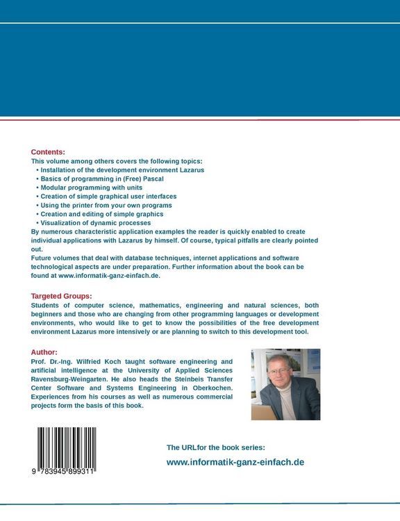 Produktbild: Professional Programming from the Beginning - With Free Pascal and the Free Development Environment Lazarus