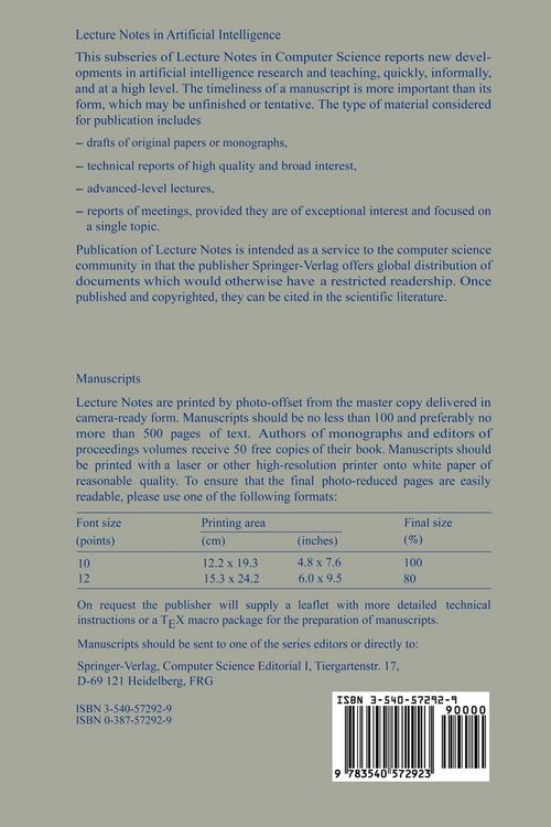 Produktbild: Advances in Artificial Intelligence