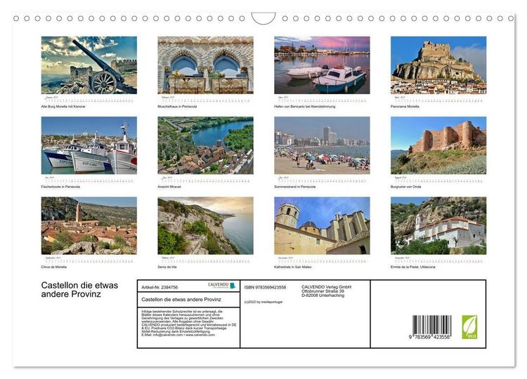 Produktbild: Castellon die etwas andere Provinz (Wandkalender 2027 DIN A3 quer), CALVENDO Monatskalender