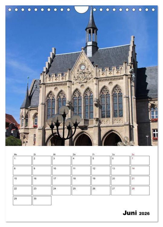 Produktbild: Mein Erfurt (Wandkalender 2026 DIN A4 hoch), CALVENDO Monatskalender