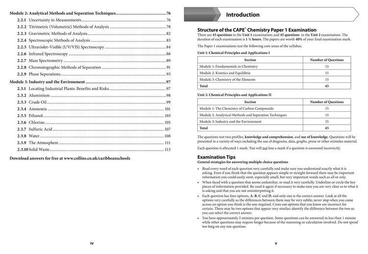 Produktbild: Collins Cape Chemistry - Cape Chemistry Multiple Choice Practice