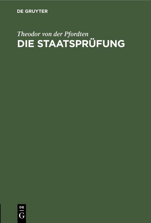 Produktbild: Die Staatspr&uuml;fung