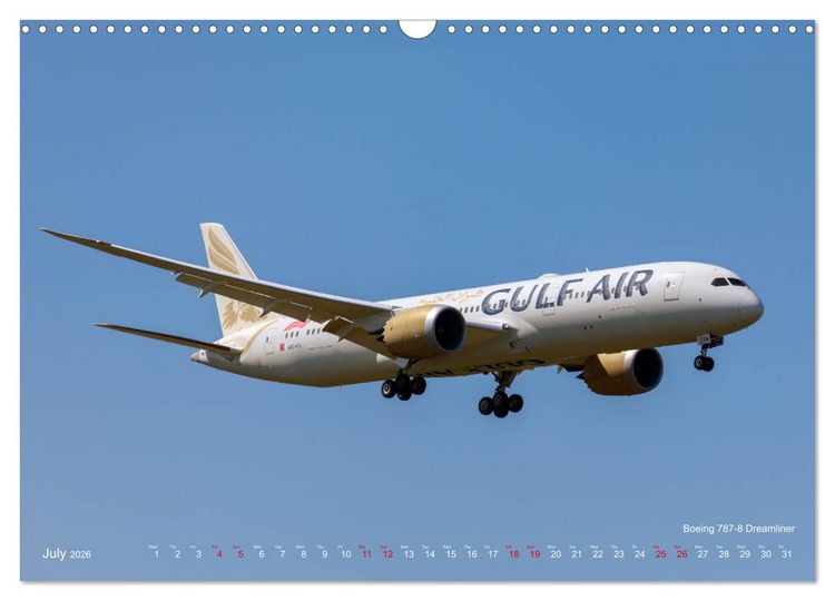 Produktbild: Airliners of the Middle East (Wall Calendar 2026 DIN A3 landscape), CALVENDO 12 Month Wall Calendar