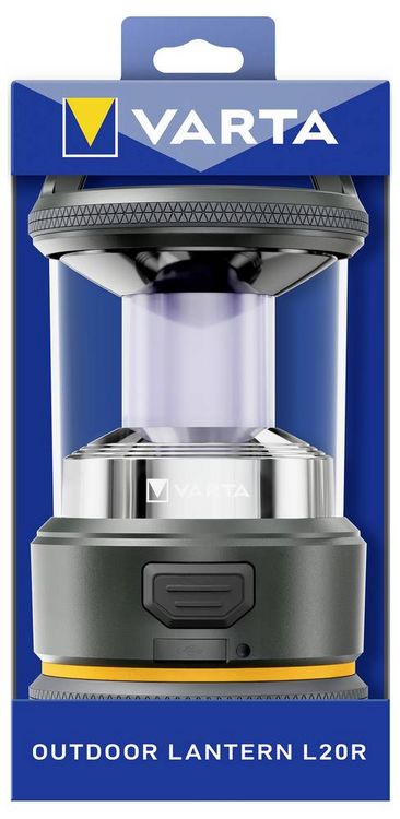Produktbild: Varta 17550101111 VARTA Outdoor-Sportlaterne L20R LED Camping-Laterne 420 lm akkubetrieben 400 g Schwarz, Gelb