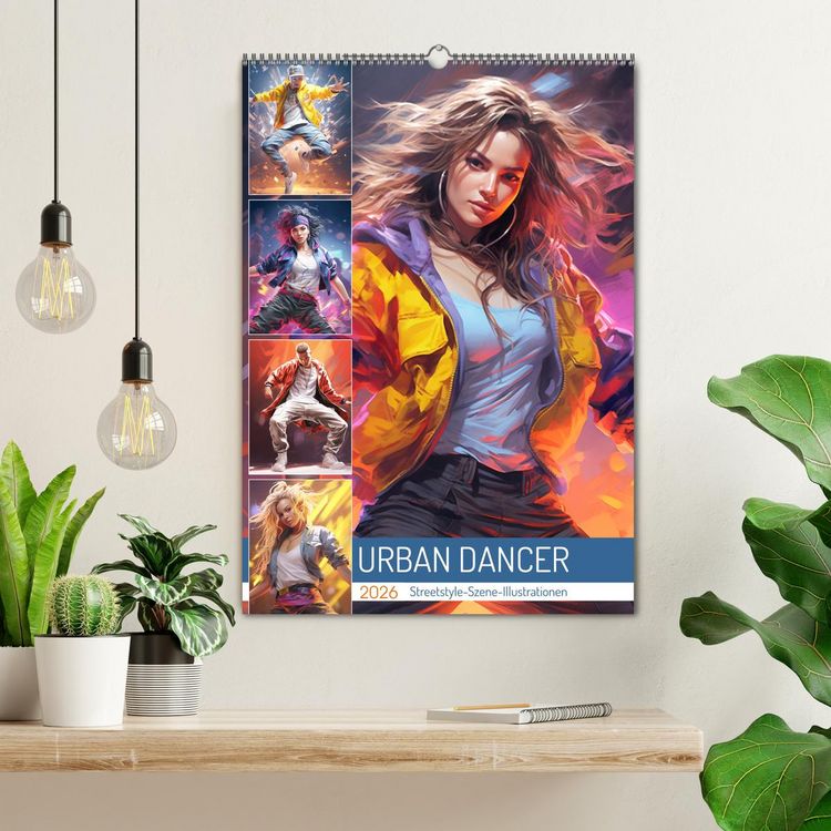 Produktbild: Urban Dancer. Streetstyle-Szene-Illustrationen (Wandkalender 2026 DIN A2 hoch), CALVENDO Monatskalender