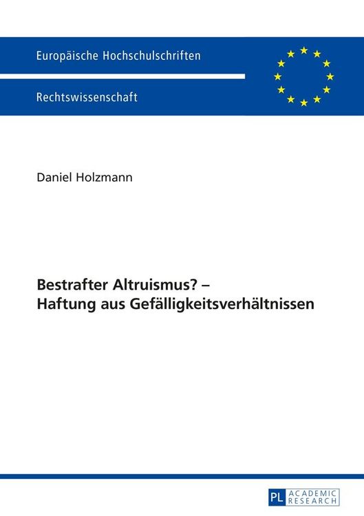 Produktbild: Bestrafter Altruismus? &ndash; Haftung aus Gef&auml;lligkeitsverh&auml;ltnissen