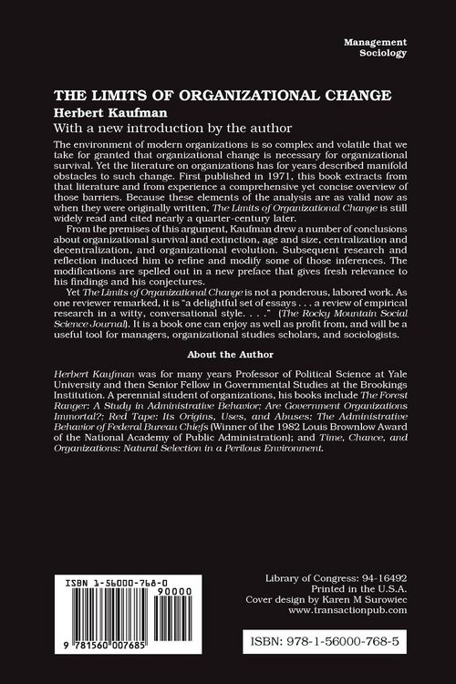 Produktbild: The Limits of Organizational Change