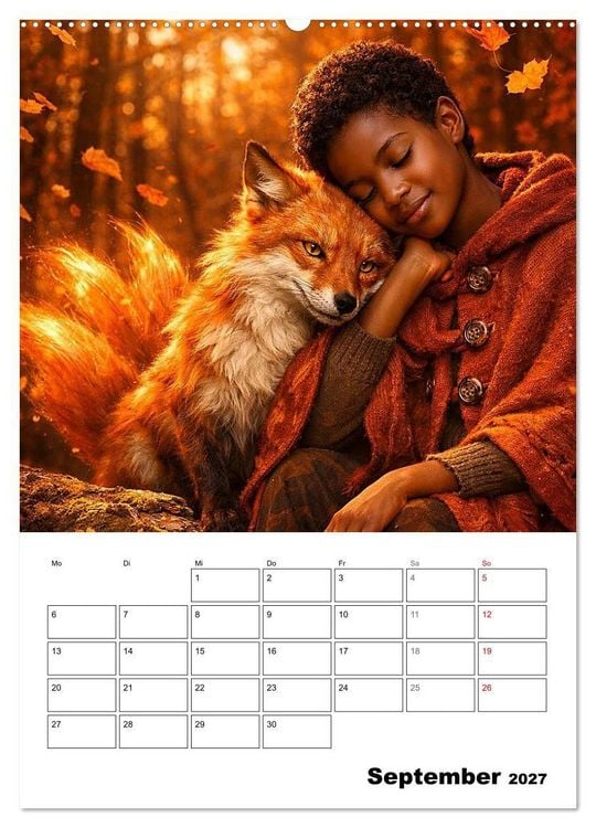 Produktbild: Kleine Gef&auml;hrten (hochwertiger Premium Wandkalender 2027 DIN A2 hoch), Kunstdruck in Hochglanz