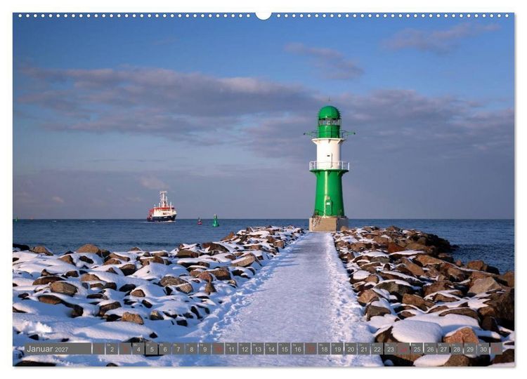 Produktbild: Ostseebad Warnem&uuml;nde (hochwertiger Premium Wandkalender 2027 DIN A2 quer), Kunstdruck in Hochglanz