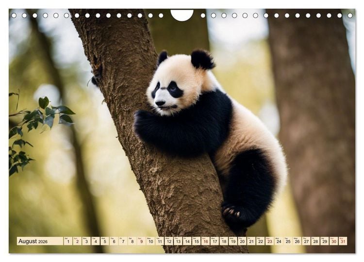Produktbild: Cozy giant panda (Wall Calendar 2026 DIN A4 landscape), CALVENDO 12 Month Wall Calendar