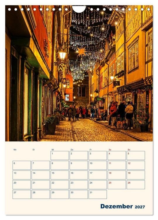 Produktbild: Zauberhaftes Erfurt (Wandkalender 2027 DIN A4 hoch), CALVENDO Monatskalender