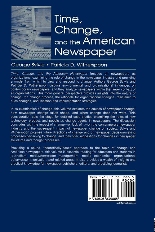Produktbild: Time, Change, and the American Newspaper
