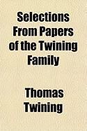 Produktbild: Selections from Papers of the Twining Family
