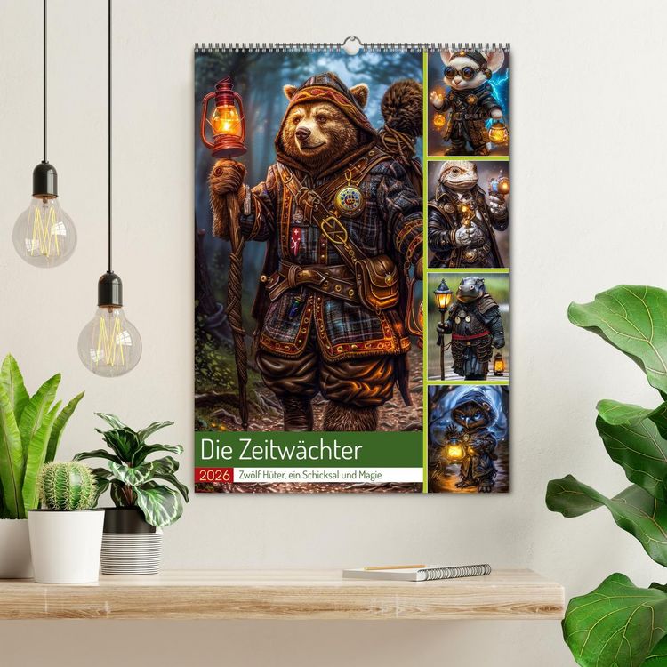 Produktbild: Die Zeitw&auml;chter (Wandkalender 2026 DIN A2 hoch), CALVENDO Monatskalender