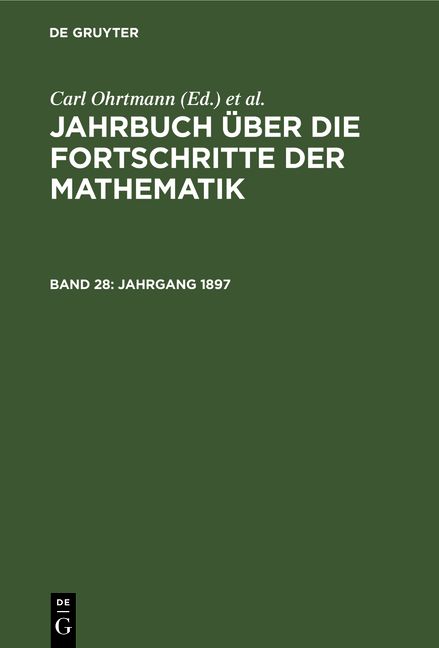 Produktbild: Jahrgang 1897
