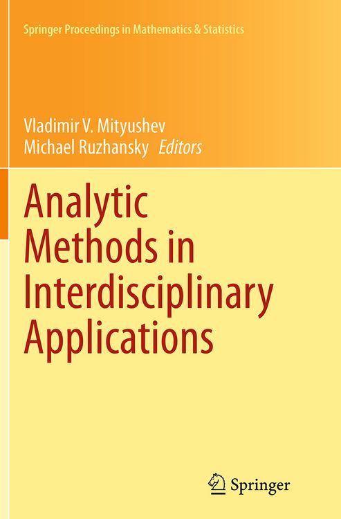 Produktbild: Analytic Methods in Interdisciplinary Applications